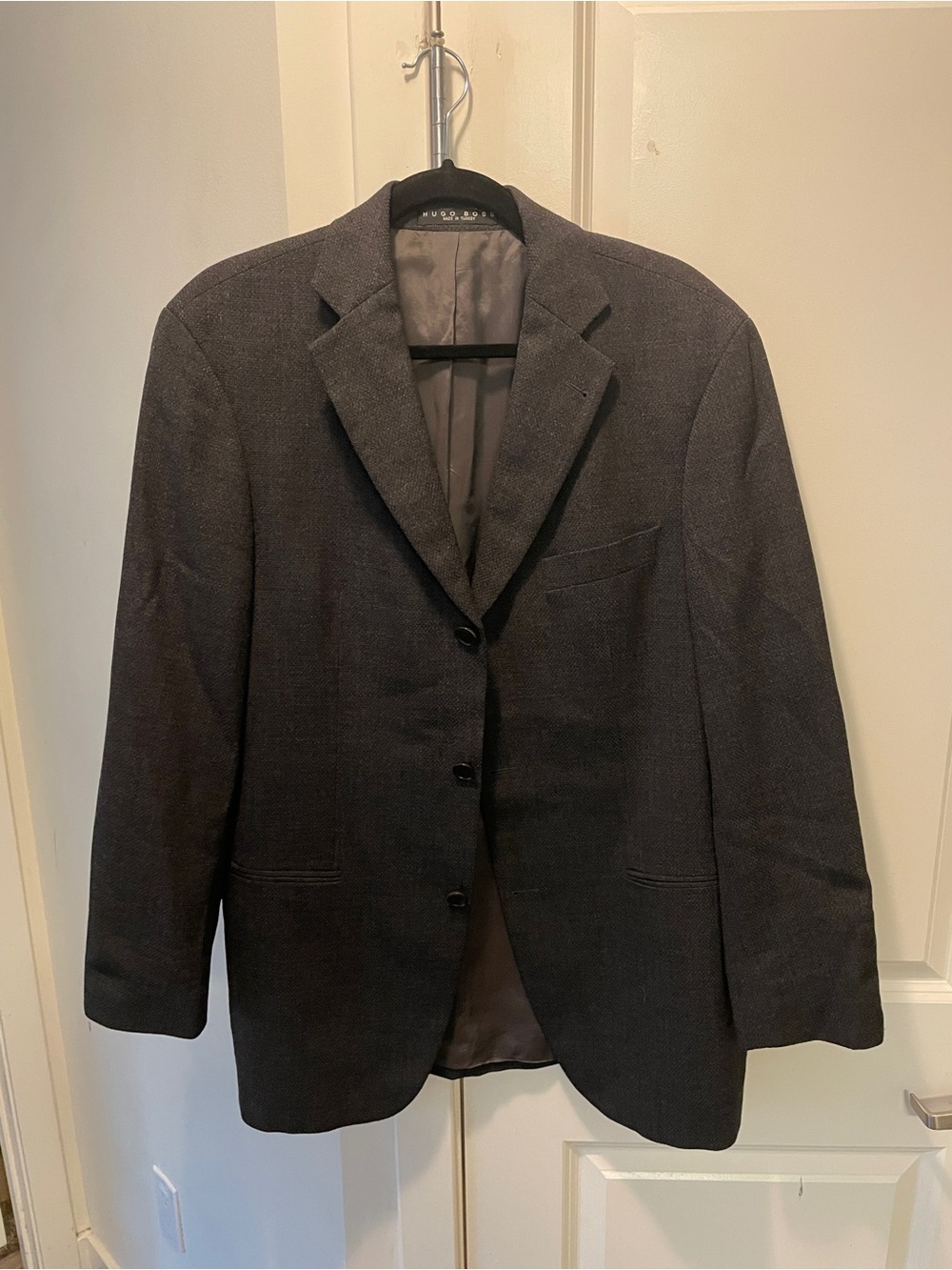 Men's Charcoal Gray Classic Blazer - Unbranded